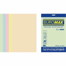 Бумага офисная цветная Buromax A4 80 г/м Euromax Pastel 50 листов BM.2721250E-99 разноцветный