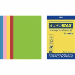 Бумага офисная цветная Buromax A4 80 г/м Euromax Intensive 50 листов BM.2721350E-99 разноцветный