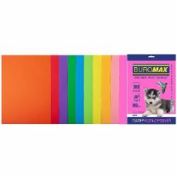 Бумага офисная цветная Buromax A4 80 г/м Neon + Intensiv 20 листов BM.2721820-99 разноцветный
