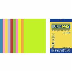 Бумага офисная цветная Buromax A4 80 г/м Euromax Neon + Intensive 50 листов BM.2721850E-99 разноцветный