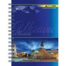 Книга для записей А6 96 л. пружина, клетка BM.2422 Buromax