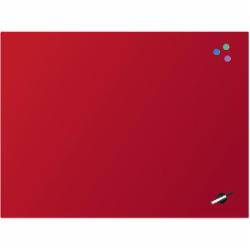 Доска магнитно-маркерная Axent 90x120 см стеклянная красная 9616-06-A