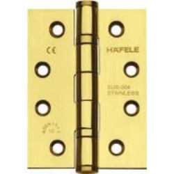Петля Hafele 489.02.325 102x76x3 мм полированная латунь универсальная 2 шт.