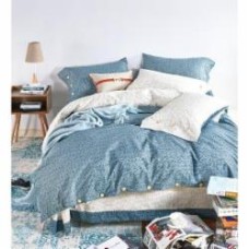 Комплект постельного белья полуторный SH5656 синий Word of Dream