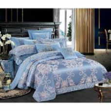 Комплект постельного белья семейный FSM 507 голубой Word of Dream