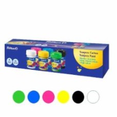 Краски гуашевые декоративные Tempera 6 шт. 25 мл 804882 Класика Pelikan