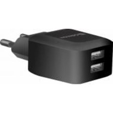 Сетевое зарядное устройство Defender EPA-13 черный 2xUSB 5V/2.1А пакет 83840