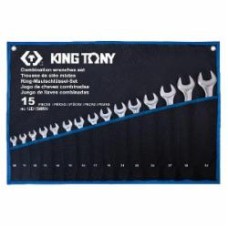 Набор ключей комбинированных KING TONY 10-32 мм 15 шт. 12D15MRN Набор ключей комбинированных KING TONY 10-32 мм 15 шт. 12D15MRN