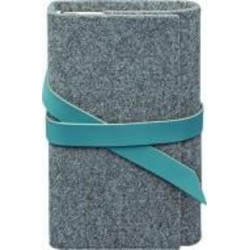 Блокнот фетровый с бирюзовыми кожаными вставками BlankNote BN-SB-1-st-flt-tiffany