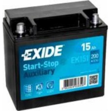 Аккумулятор автомобильный EXIDE Start-Stop Auxiliary AGM 15Ah 200A 12V EK151 «+» слева (EK151)