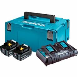 Набор аккумуляторов Makita LXT (BL1860Bx2, DC18RD, Makpac3) 198077-8