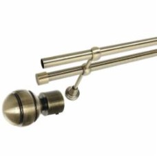 Готовый карниз Gardinia Ally Шар двойной d19/19 мм 200 см античная латунь