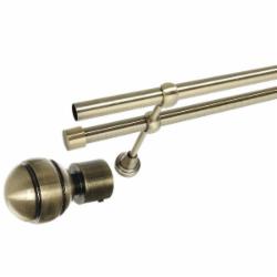 Готовый карниз Gardinia Ally Шар двойной d19/19 мм 200 см античная латунь