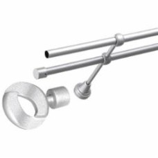 Готовый карниз Gardinia Ally Круг двойной d16/16 мм 160 см серебристый