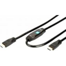 Кабель Digitus с усилителем HDMI 15 м черный (AK-330105-150-S)