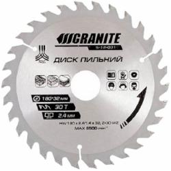 Пильный диск GRANITE 180x32 Z30 5-18-031