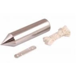 Отвес MasterTool цилиндрический 300 г шнур L 5 м 30-0605