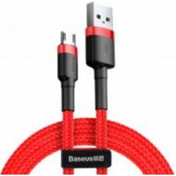 Кабель BASEUS USB – microUSB 1 м black/red Cafule 2.4 А B Кабель BASEUS USB – microUSB 1 м black/red Cafule 2.4 А B