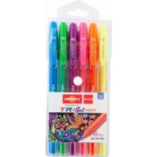 Набор ручек гелевых Unimax Trigel Neon 6 шт (UX-143)