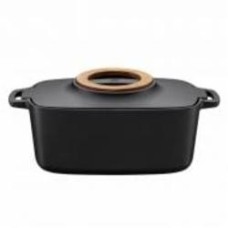 Кастрюля с крышкой Fiskars чугунная овальная Norden 5 л (1026567)