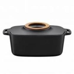 Кастрюля с крышкой Fiskars чугунная овальная Norden 5 л (1026567)