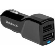 Автомобильное зарядное устройство Defender UCA-34 2xUSB 5V/3.4А (83834)