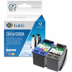 Картридж G&G No.21/22 DJ3920/3940, PSC1410 Black/Tri-color Combo Pack black/ cyan/ magenta/ yellow