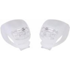 Комплект мигалок 2шт BC-RL8001 белый и красный свет LED силиконовый белый корпус