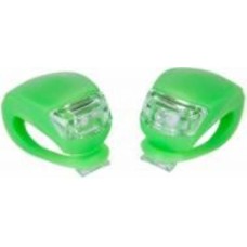Комплект мигалок 2шт BC-RL8001 белый и красный свет LED силиконовый зеленый корпус