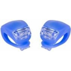 Комплект мигалок 2шт BC-RL8001 белый и красный свет LED силиконовый синий корпус