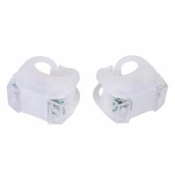 Комплект мигалок 2шт BC-RL8002 белый и красный свет LED силиконовый белый корпус