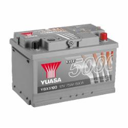 Аккумулятор автомобильный Yuasa Silver High Performance Battery 75Ah 710A 12V YBX5100 «+» справа (YBX5100)