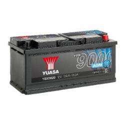 Аккумулятор автомобильный Yuasa AGM Start Stop Plus Battery 105Ah 950A 12V YBX9020 «+» справа (YBX9020)