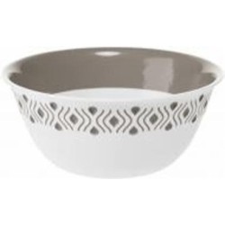 Салатник Stefanplast Tosca d 23 см бело-коричневый (55050)