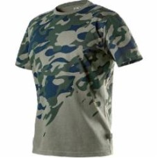 Футболка NEO tools Camo р. L рост 3-4 81-613 оливковый