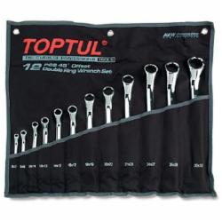 Набор ключей накидных Toptul (угол 45°) 6-32 мм GAAA1202 Набор ключей накидных Toptul (угол 45°) 6-32 мм GAAA1202