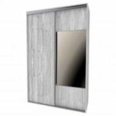 Шкаф-купе DC 1500x600x2400 мм дуб аляска двери / зеркало / ДСП Шкаф-купе DC 1500x600x2400 мм дуб аляска двери / зеркало / ДСП