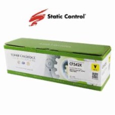 Картридж лазерный Static Control HP CLJP CF542X (203X) 2.5k yellow желтый