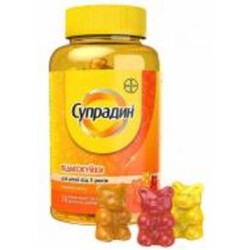 Супрадин Bayer Ведмежуйки пастилки жевательные №30 во флаконе