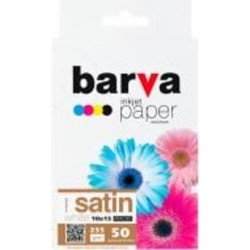 Фотобумага BARVА белый сатин 255 г/м2 10x15 50 листов Profi (IP-V255-266)
