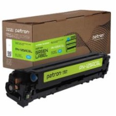 Картридж лазерный Patron совместимый HP 125A (CB541A) Green Label, (PN-125ACGL) синий