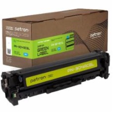 Картридж лазерный Patron совместимый HP 304A (CC531A) Green Label, (PN-304ACGL) blue