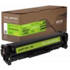 Картридж лазерный Patron совместимый HP 304A (CC532A) Green Label, (PN-304AYGL) yellow