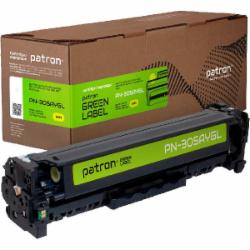 Картридж Patron HP 305A CE412A Green Label PN-305AYGL (CT-HP-CE412A-Y-PN-GL) желтый