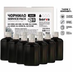 Чернила BARVА Canon CLI-521, 10x100 мл Service Pack (C521-1SP-B) черный