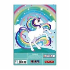 Альбом для рисования А4 75 листов 70 г/м² Unicorn Единорог 471409U Herlitz