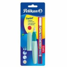 Набор Pelikan ручка перьевая Twist Neo Mint мятная с корректором 926071M