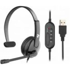 Гарнитура 2E для ПК CH12 Mono On-Ear USB black (2E-CH12MU)