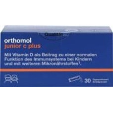 Витаминный комплекс Orthomol Immun Junior directgranulat Малина и Лайм 30 дней 30 шт./уп.