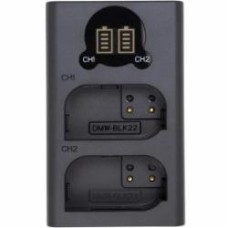 Зарядное устройство PowerPlant Panasonic DL-BLK22 для двух аккумуляторов